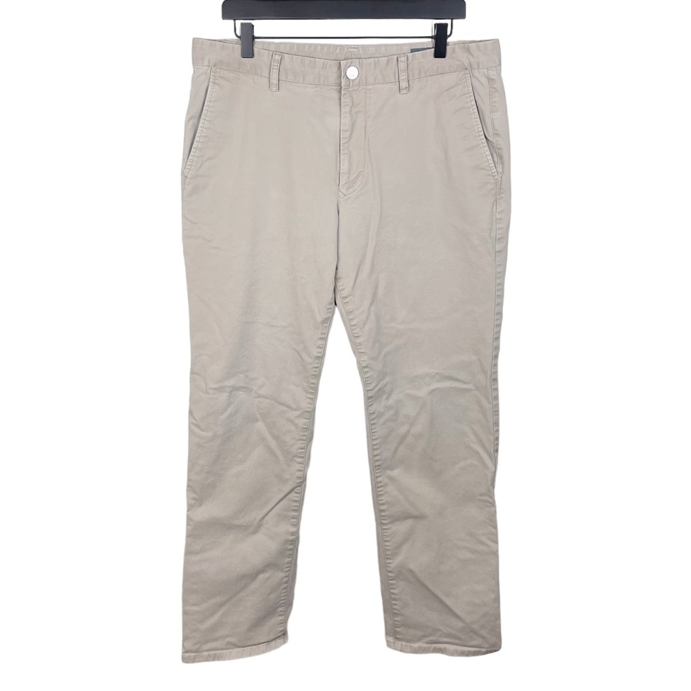 Bonobos Straight Leg Stretch Washed Chinos 14851 Khaki Tan Men's Size 35/32